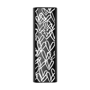 PAX Mini Dry Herb Vaporizer in James Goldcrown - Black design, portable steel body, front view