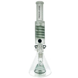 Freeze Pipe Bong XL with clear borosilicate glass, beaker design, and showerhead percolator - front view