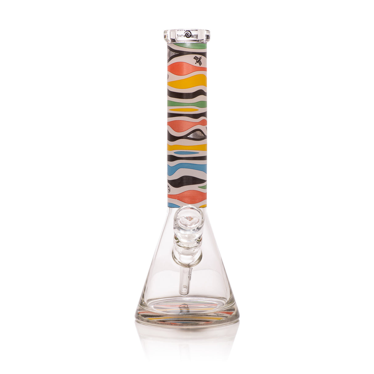 Retro Saturn 15" Clear Beaker Bong
