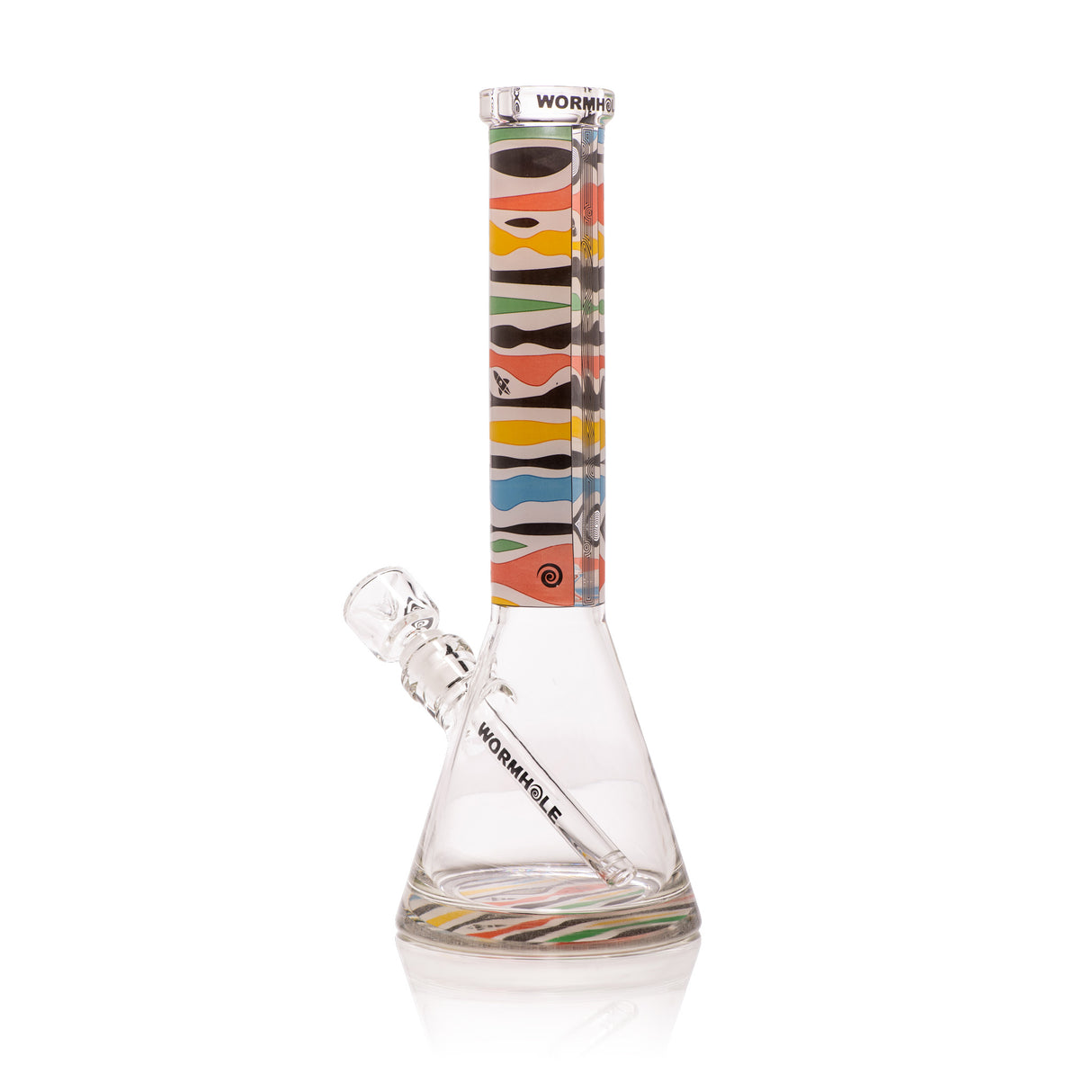 Retro Saturn 15" Clear Beaker Bong