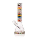 Retro Saturn 15" Clear Beaker Bong