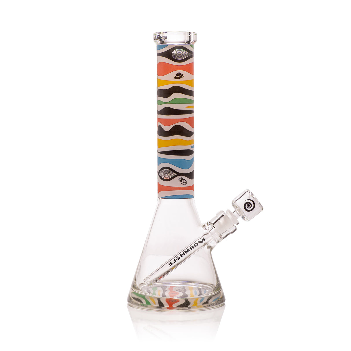 Retro Saturn 15" Clear Beaker Bong