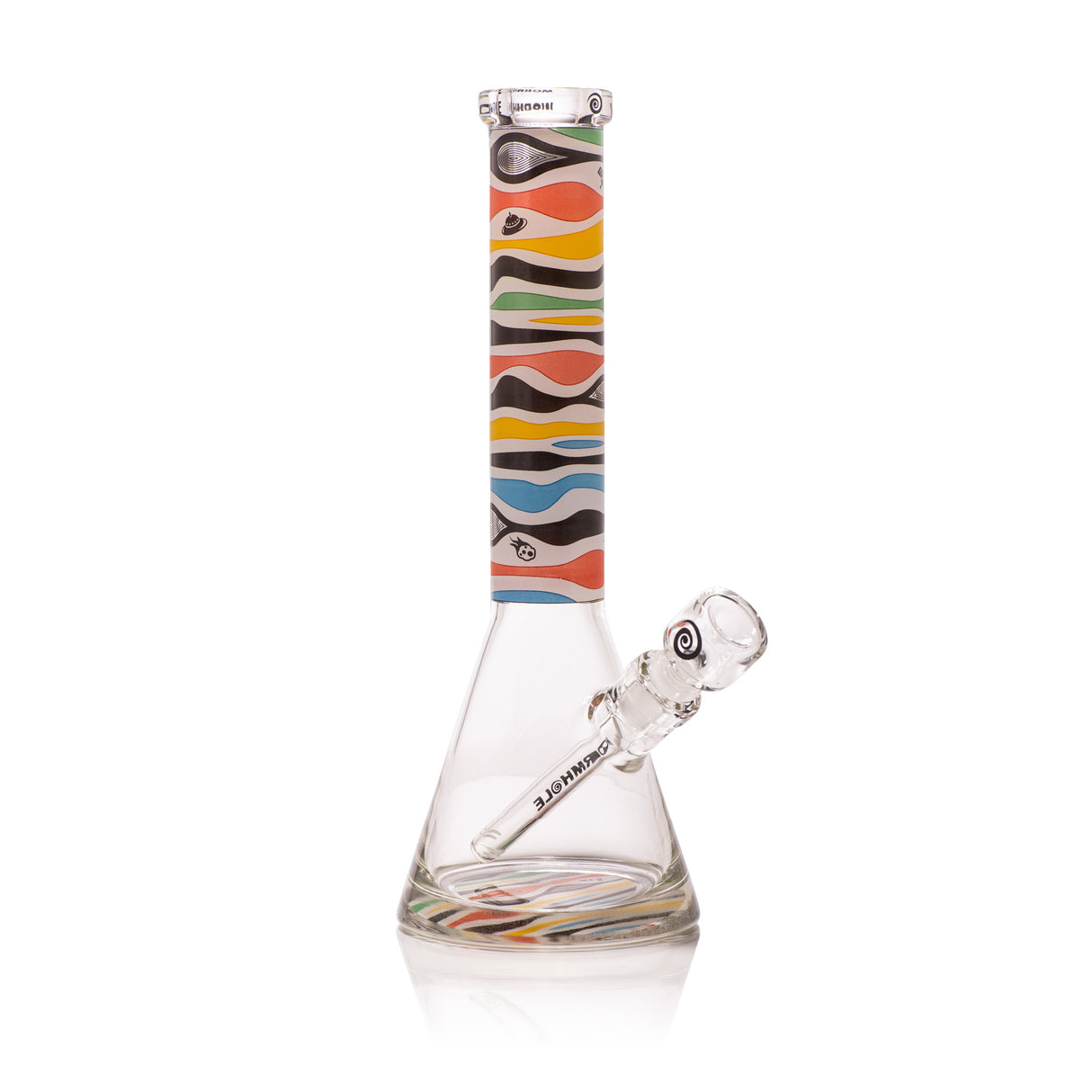 Retro Saturn 15" Clear Beaker Bong