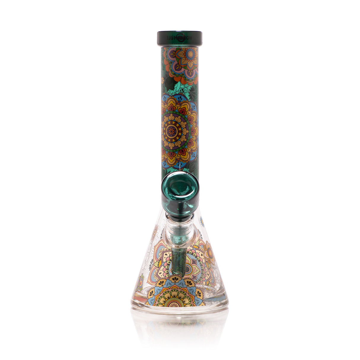 Mandala Myriad Teal 11" Mini Beaker Bong