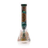 Mandala Myriad Teal 11" Mini Beaker Bong