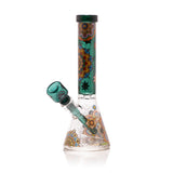 Mandala Myriad Teal 11" Mini Beaker Bong