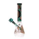 Mandala Myriad Teal 11" Mini Beaker Bong