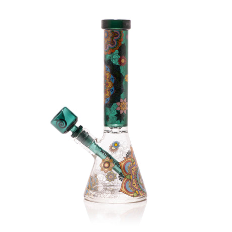 Mandala Myriad Teal 11" Mini Beaker Bong