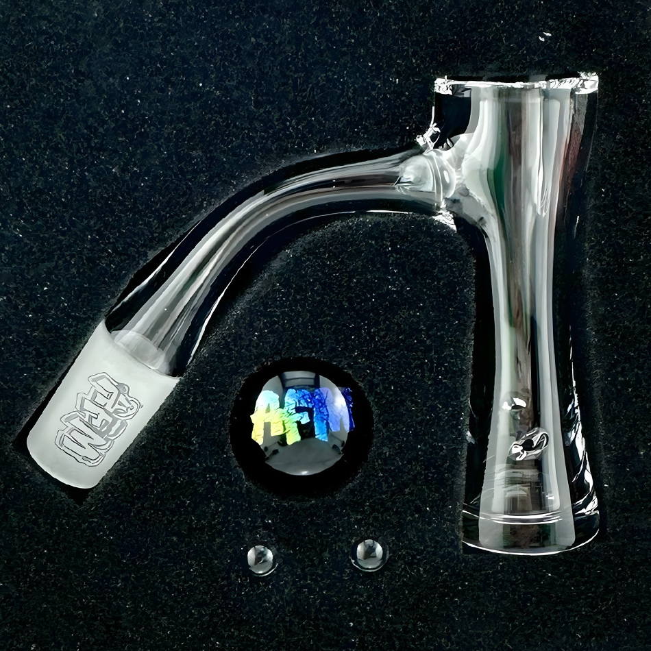 AFM Whirlpool Quartz Dab Banger Set on black background with logo and inserts