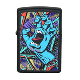 ThreadHeads Zippo Lighter with vibrant street art design, front view on white background