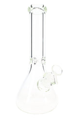 Clear Thick Glass Beaker Bong “Brick-Solid” – 9 mm Thick