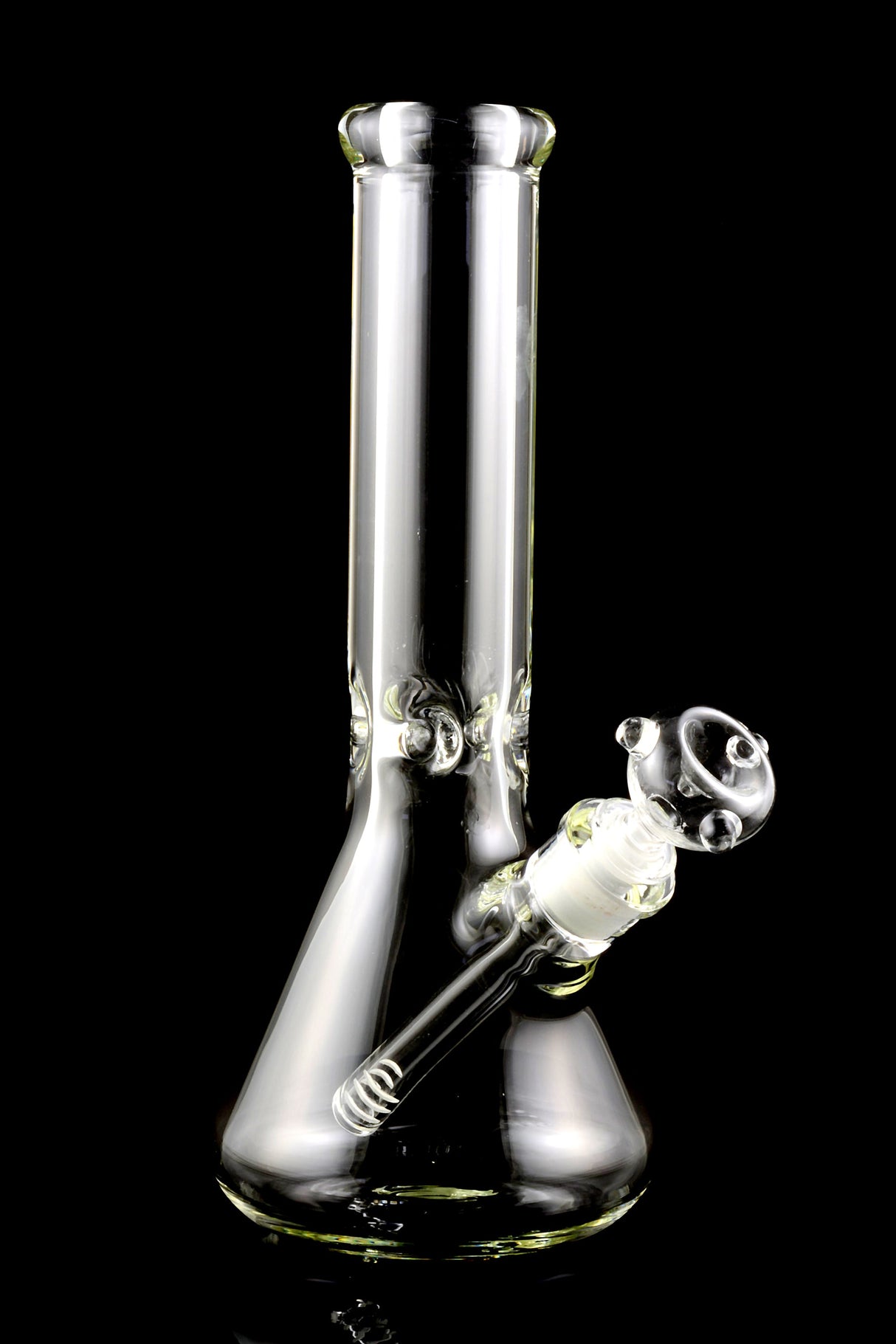 Clear Thick Glass Beaker Bong “Brick-Solid” – 9 mm Thick