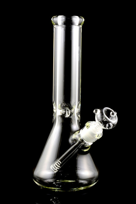 Clear Thick Glass Beaker Bong “Brick-Solid” – 9 mm Thick