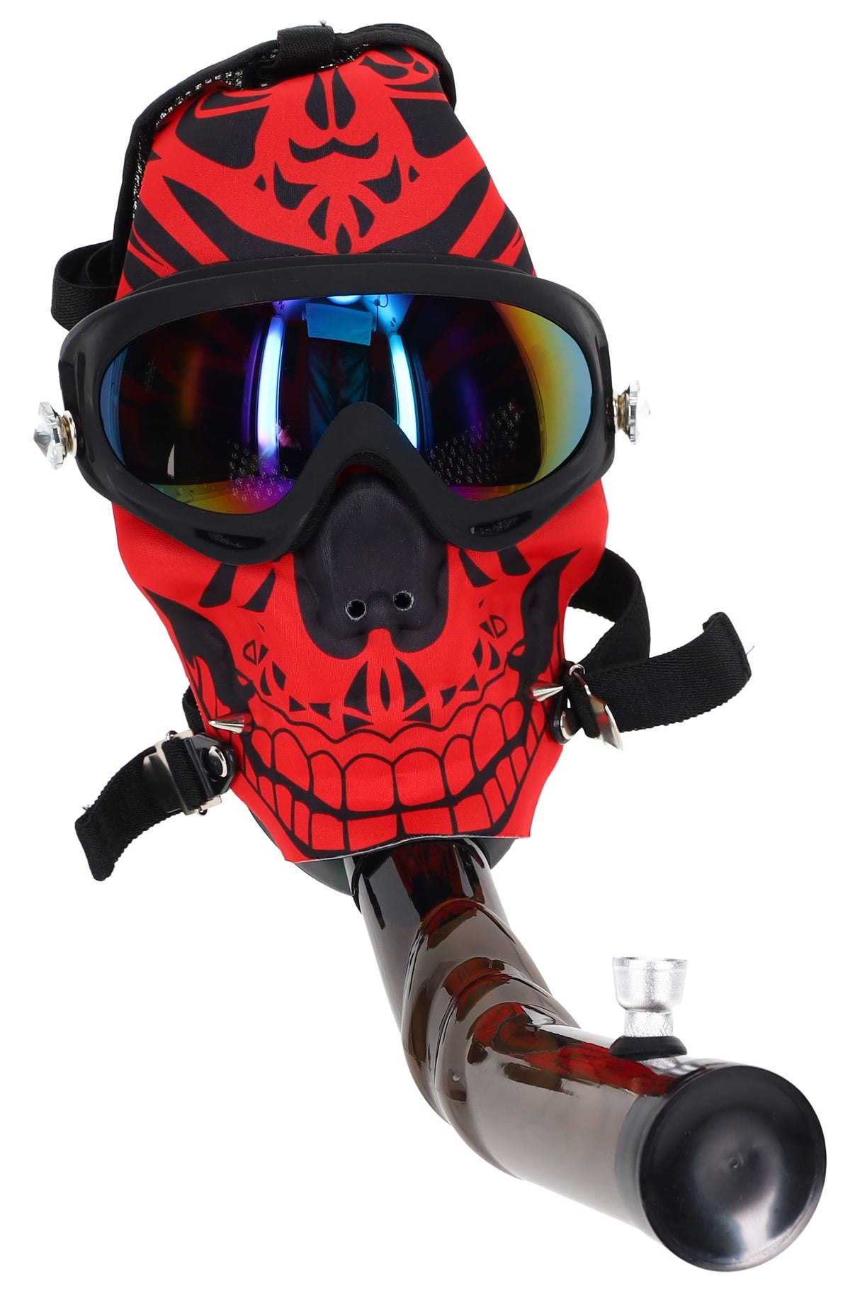 Gas Mask Acrylic Bong “Skull Party” – Assorted Designs