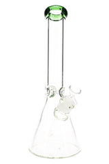 Clear Beaker Glass Bong “Ice Vault” – Ice Pinch – 13.5″ – Assorted Colors
