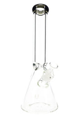 Clear Beaker Glass Bong “Ice Vault” – Ice Pinch – 13.5″ – Assorted Colors