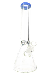 Clear Beaker Glass Bong “Ice Vault” – Ice Pinch – 13.5″ – Assorted Colors