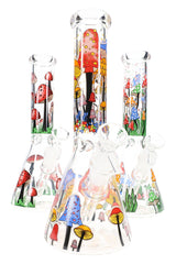 GoG Glow Mushroom Bong “Night Shroom” – 18.8 mm – 10″ – Assorted Colors