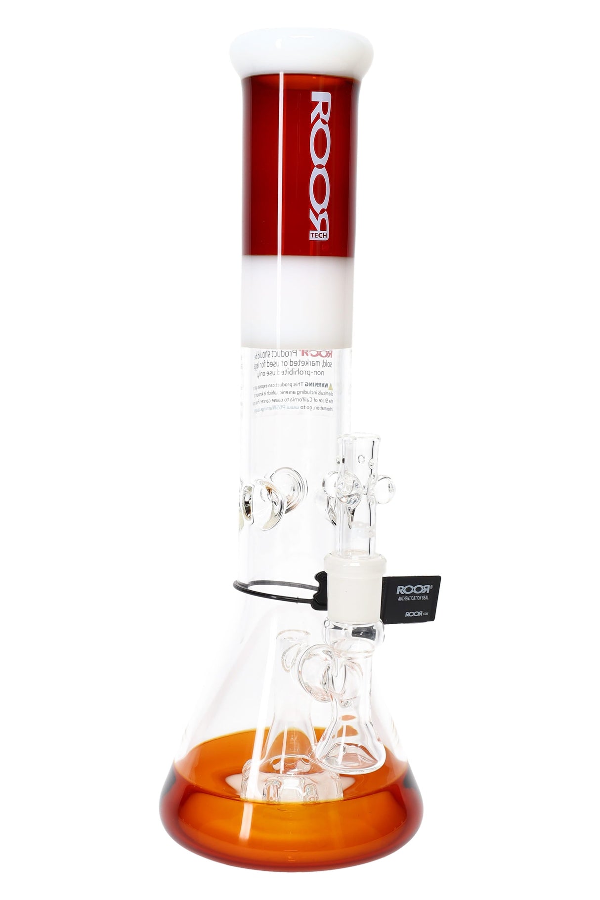 ROOR Tech 14″ Multicolor Beaker Bong with Showerhead Perc – 5mm