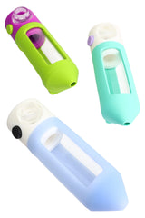 Stonerware Perc Silicone/Glass Modular Water Pipe – 5½″ – Assorted Colors