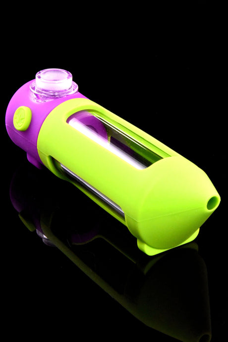 Stonerware Perc Silicone/Glass Modular Water Pipe – 5½″ – Assorted Colors