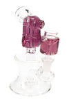 Stemless GoG Fluid-Filled Mini Bong “Sidekick” – Showerhead Perc – 6½″