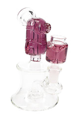 Stemless GoG Fluid-Filled Mini Bong “Sidekick” – Showerhead Perc – 6½″