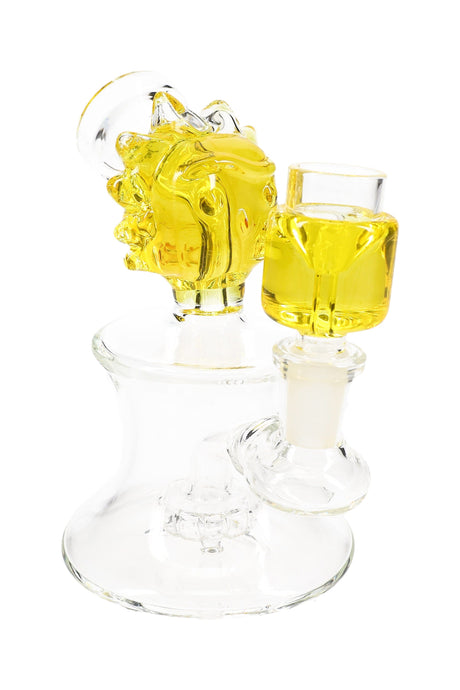 Glass Bong “Ricky” – Fluid-Filled – Showerhead Perc – 5½″