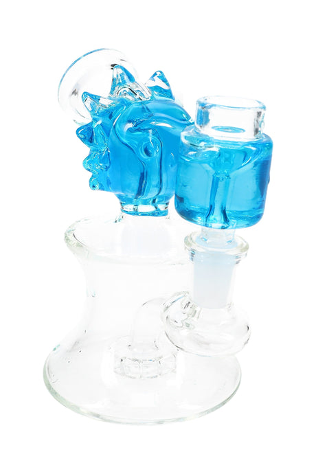Glass Bong “Ricky” – Fluid-Filled – Showerhead Perc – 5½″