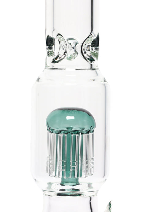 Glass on Glass Beaker Bong “Treehouse” – 12-Arm Tree Perc – Ice Pinch – 18″