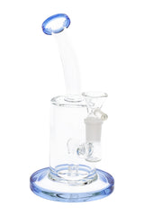 Glass Straight Tube Bong “Inline Mini” – Stemless – 14.5 mm Female – 7½″ – Assorted Colors