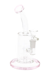 Glass Straight Tube Bong “Inline Mini” – Stemless – 14.5 mm Female – 7½″ – Assorted Colors