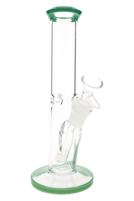 Straight Tube Glass Bong “Color Pop” – 9″ – Assorted Colors
