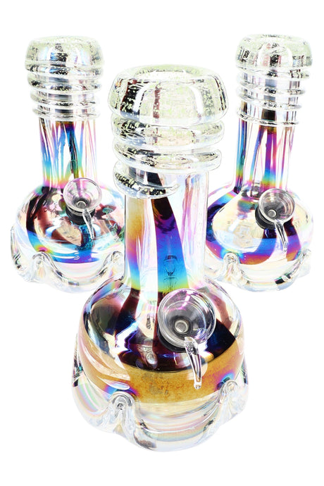 7″ Rainbow Glow Beaker Bong