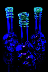 10.5″ Skull Glow Bong - Assorted Colors