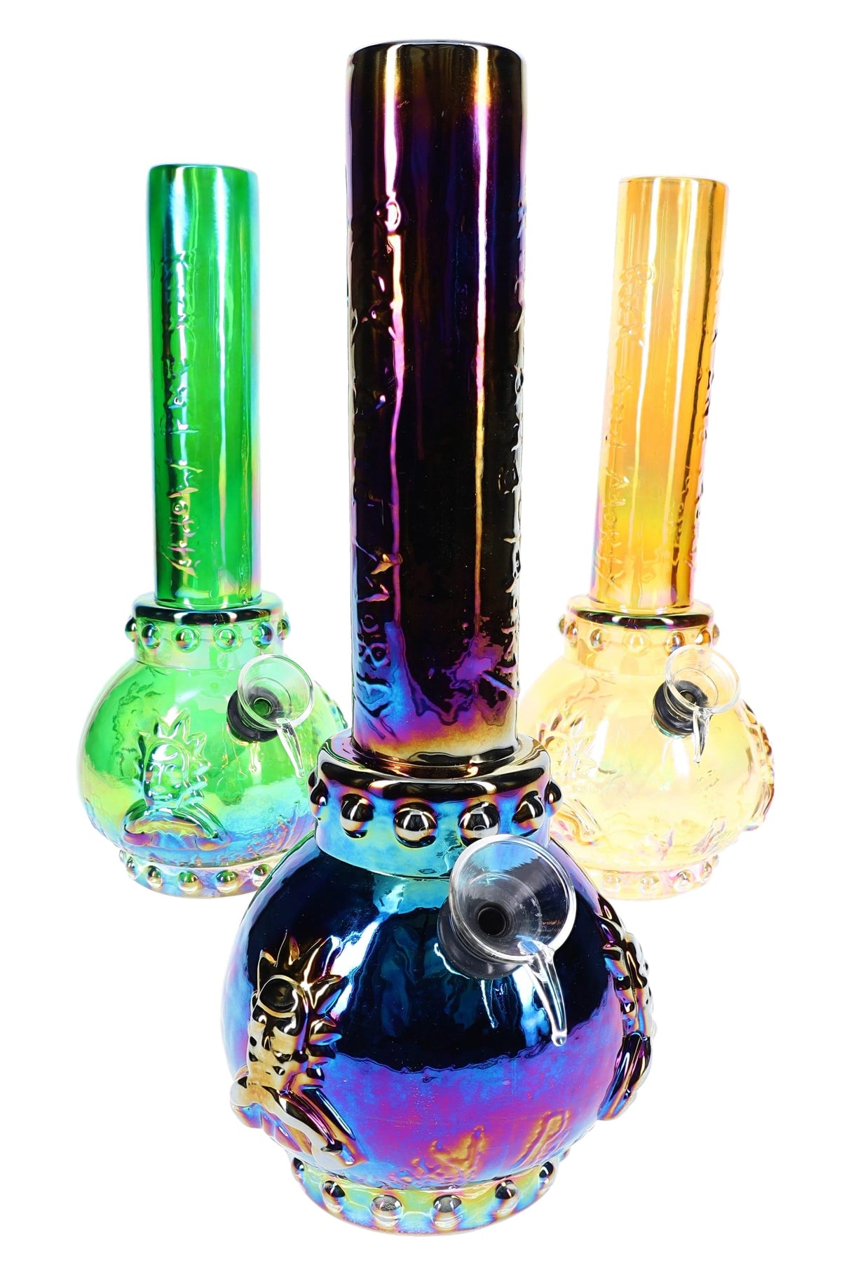 10″ Metallic Character Beaker Bong - Assorted Colors
