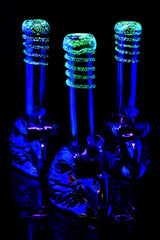 11″ Metallic Eagle Glow Bong - Assorted Colors