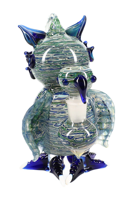 7″ Silver-Fumed Stemless GoG Owl Bong