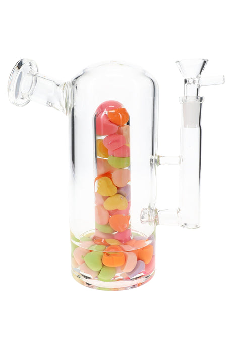 Clear Stemless Glass Bong “Mystery Capsule” – 14.5 mm – 7″ – Assorted