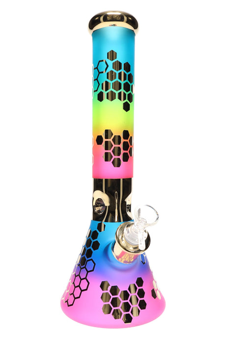 14″ 7 mm Honeycomb Beaker Bong – 18.8 mm GoG