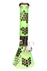 14″ 7 mm Honeycomb Beaker Bong – 18.8 mm GoG
