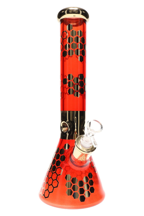 14″ 7 mm Honeycomb Beaker Bong – 18.8 mm GoG