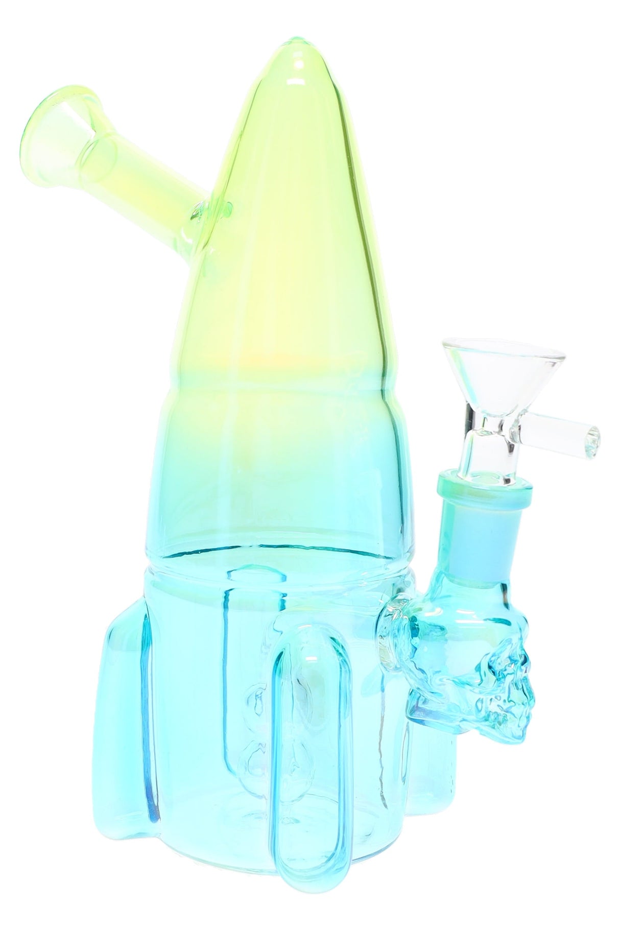 Glass Rocket Ship Bong “Lift-Off” – 7½″ – Assorted Colors