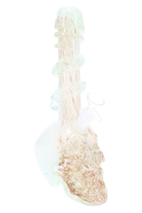 Soft Glass Skull Bong “Night Howl” – UV-Reactive Accents – Assorted Colors