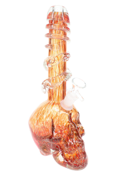 Soft Glass Skull Bong “Night Howl” – UV-Reactive Accents – Assorted Colors