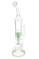 Glass Stemless GOG Straight Shooter Bong “Perc Parade” – 15″ – Assorted Colors