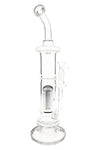 Glass Stemless GOG Straight Shooter Bong “Perc Parade” – 15″ – Assorted Colors
