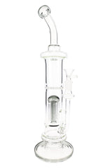 Glass Stemless GOG Straight Shooter Bong “Perc Parade” – 15″ – Assorted Colors
