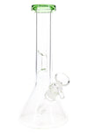 Clear Glass Beaker Bong “Rim Pop” – 8″ – Assorted Colors
