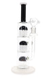Glass Straight Tube Bong “Jelly Stack” – Triple Tree Perc – 13″ – Assorted Colors